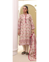 2-PC Shirt Dupatta Unstitched Printed Lawn By Zellbury | 0303
